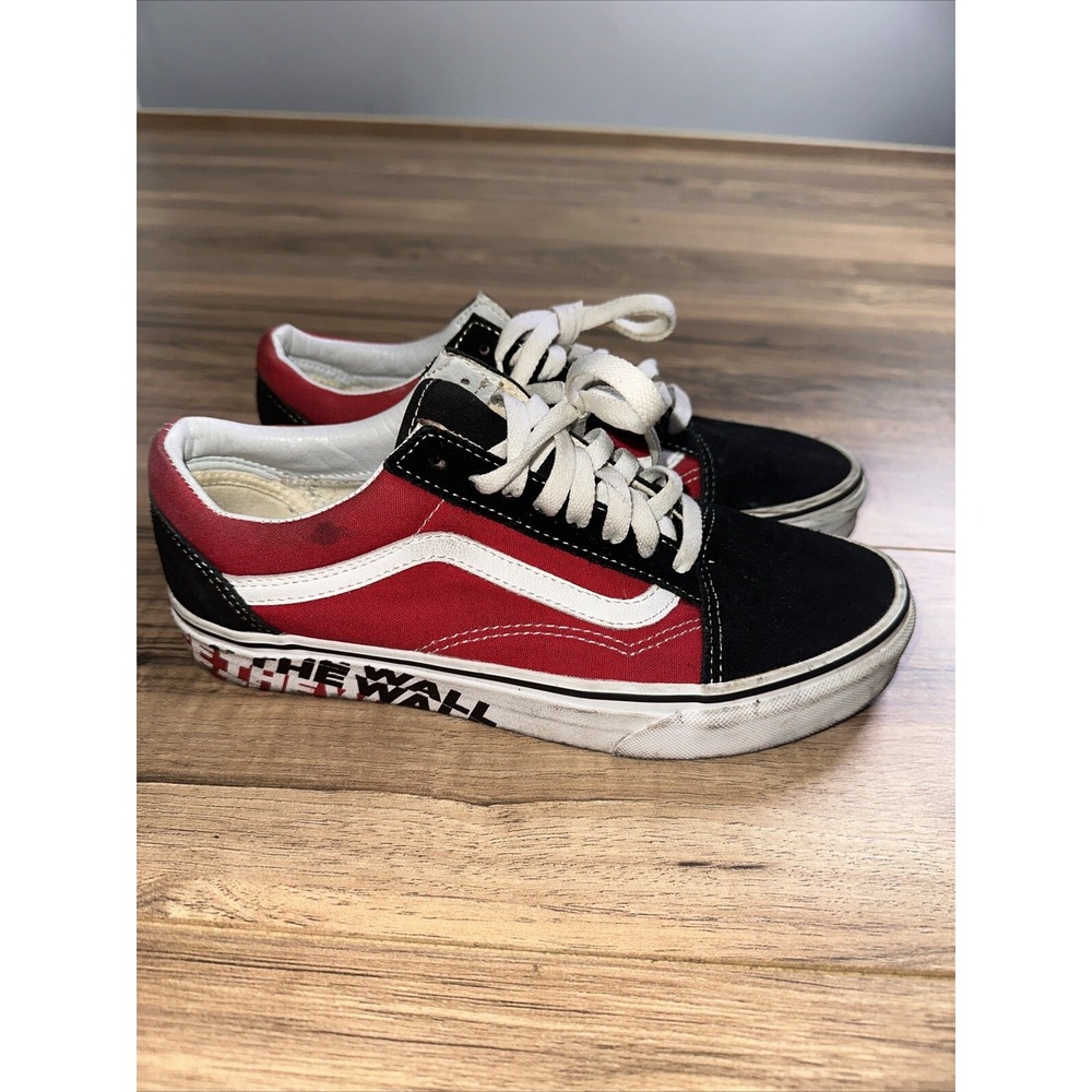 Vans Off The Wall Sneakers 50014 Men Sz 7 Wmn Sz‎ 8.5 Black / White